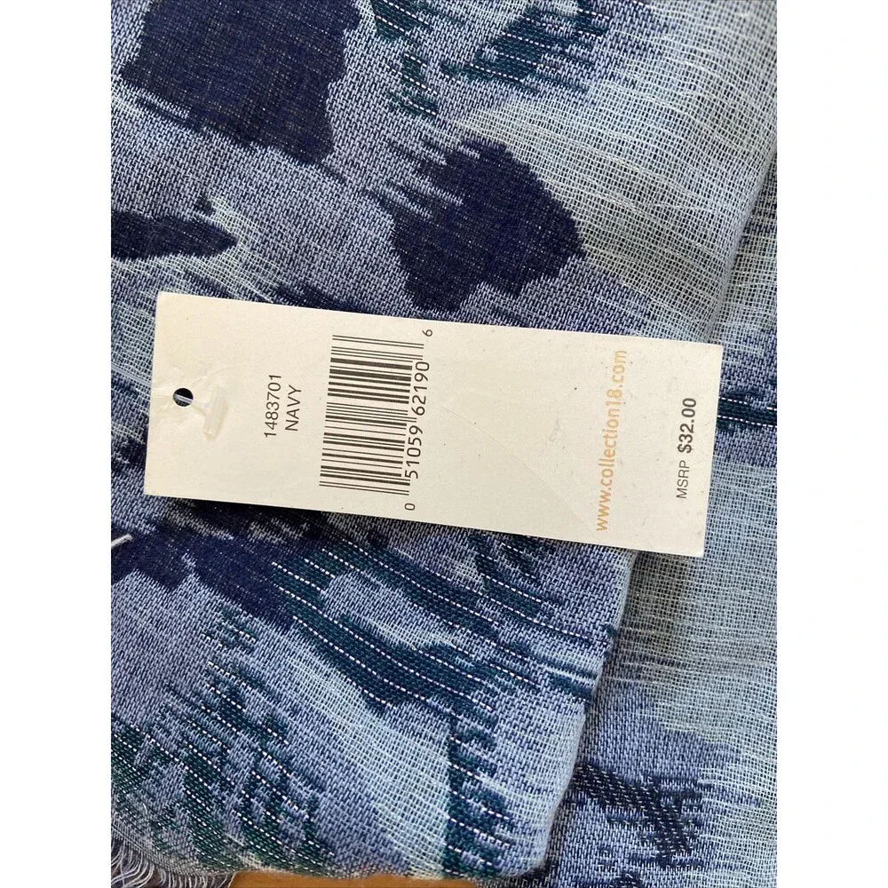 BLUE BEAUTY collection 18 scarf floral blue shades